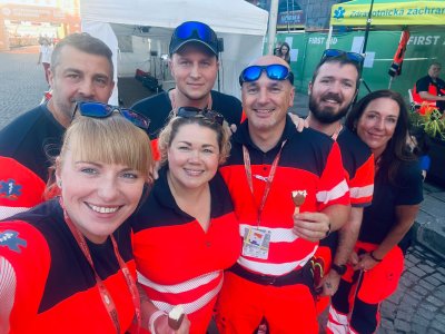 Zdravotnická záchranná služba Jihočeského kraje dohlížela na bezpečnost účastníků Mattoni 1/2Maratonu v Českých Budějovicích